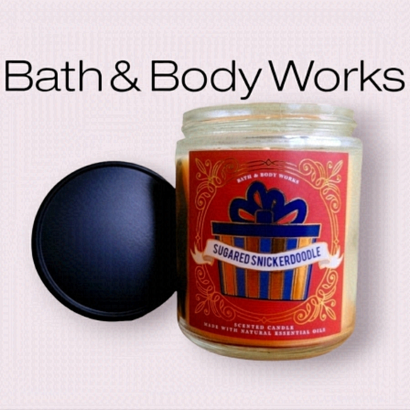 **Bath & Body Works Candle** Sugared Snickerdoodle Single Wick - Picture 2 of 5